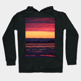 Sunset at Churchill, Canada Hoodie